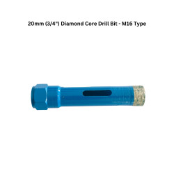 20mm (3/4") Diamond Core Drill Bit - M16 Type